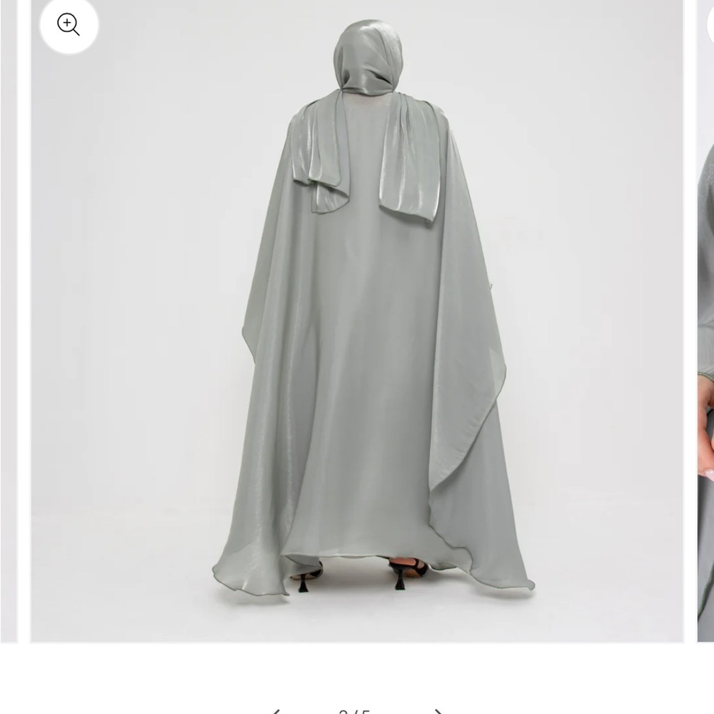 Luxury abaya set with matching hijab